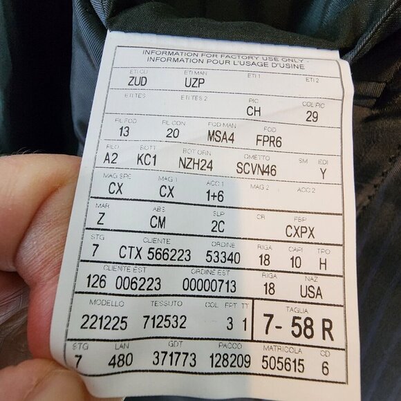 Ermenegildo‎ Zegna Men’s Mila High Performance 2-Button Blazer 44R US | 58R EU - Picture 8 of 12